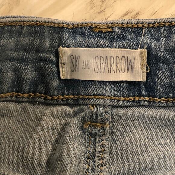 Tilly's Sky & Sparrow Blue High Rise Denim Shorts - Picture 4 of 7